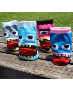 Lot 4 paires Chaussettes monstres