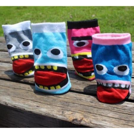 Lot 4 paires Chaussettes monstres