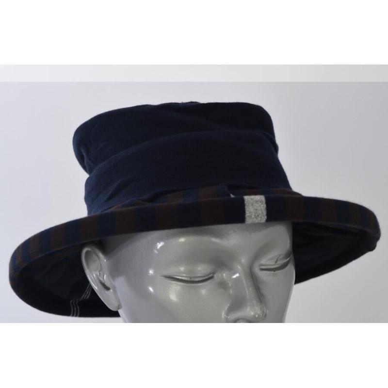 Chapeau Rayures asymétrique Marine Berthe