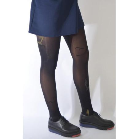 Collant Jolies Sirénes asymétrique noir Kaki