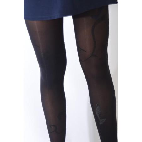 Collant Jolies Sirénes asymétrique noir Kaki
