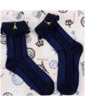 Chaussettes Bleues blancs rouges Tour Effeil