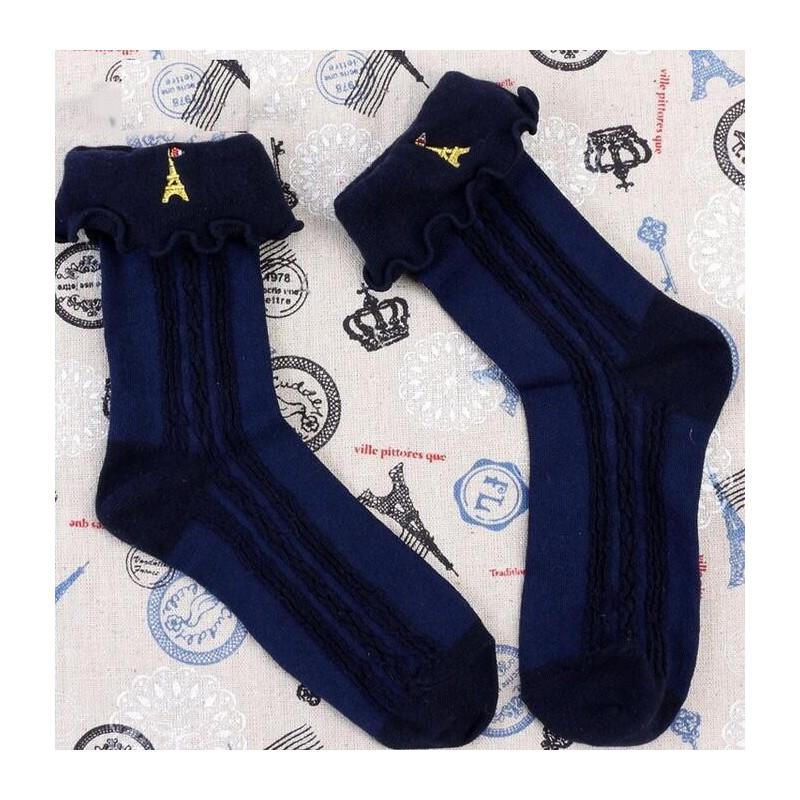 Chaussettes Bleues blancs rouges Tour Effeil
