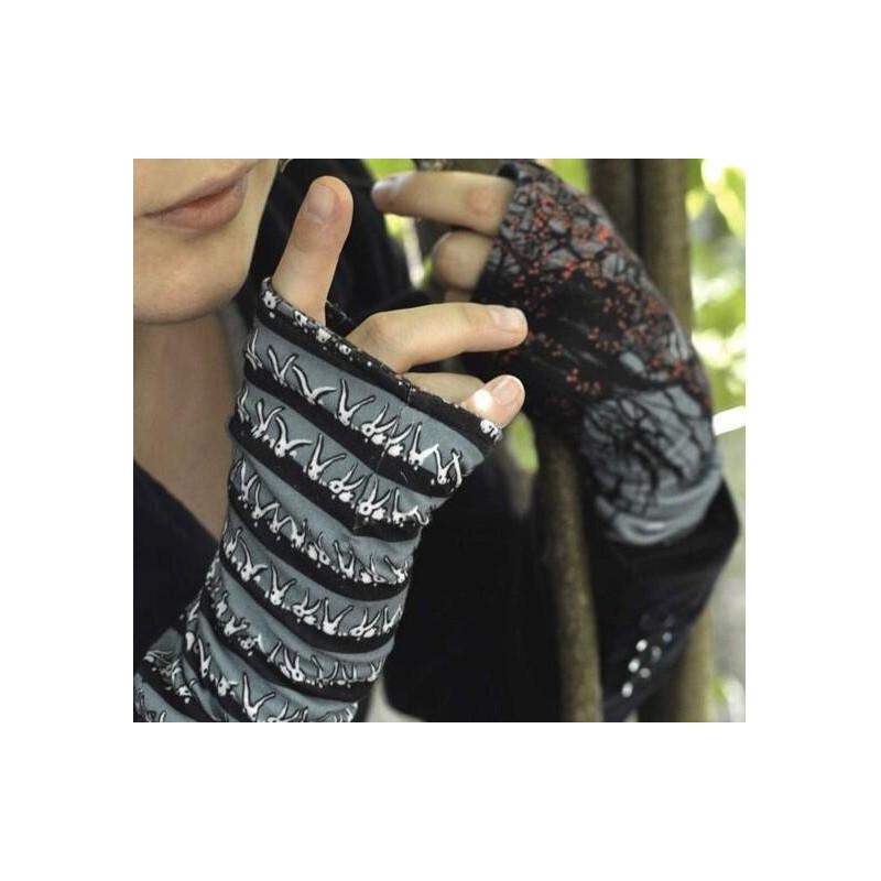 Mitaines reversible Imprimé 2 zamis & loup