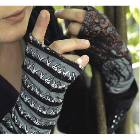 Mitaines reversible Imprimé 2 zamis & loup