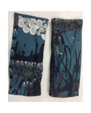  Mitaines reversible Imprimé 2 zamis & loup