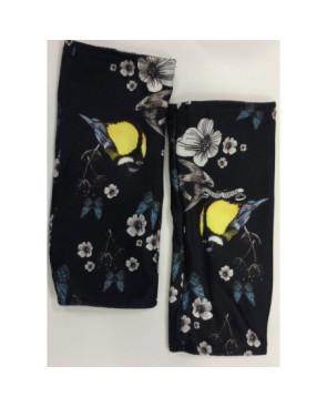 Mitaines reversible Imprimé opaline et papillons