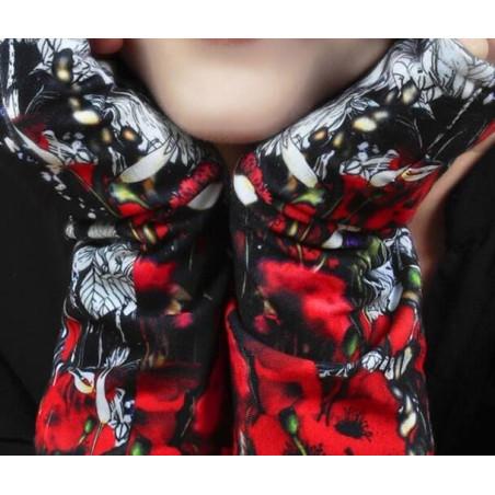 Mitaines Reversibles Coquelicot Tempête MArieantoilette