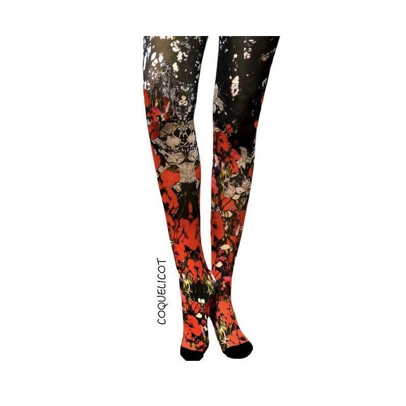 Collant Coquelicots Marieantoilette
