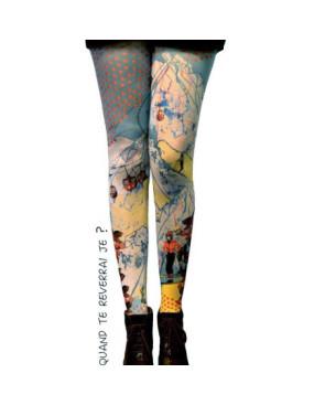 Leggings Imprimé Quand te reverrai je
