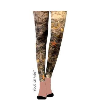 Leggings imprimé Sous le vent
