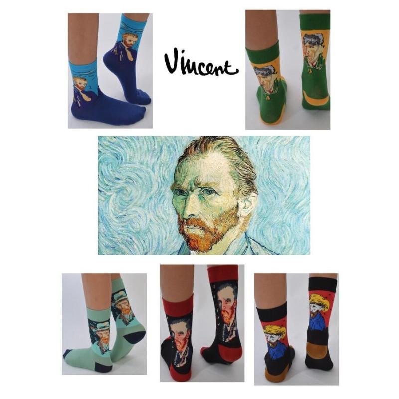Chaussettes portrait de Van Gogh