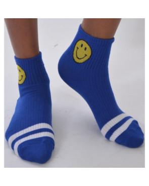  Chaussettes Smiley Sport bleues