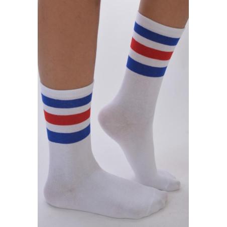 Chaussettes sports Rayures Tricolores tendance