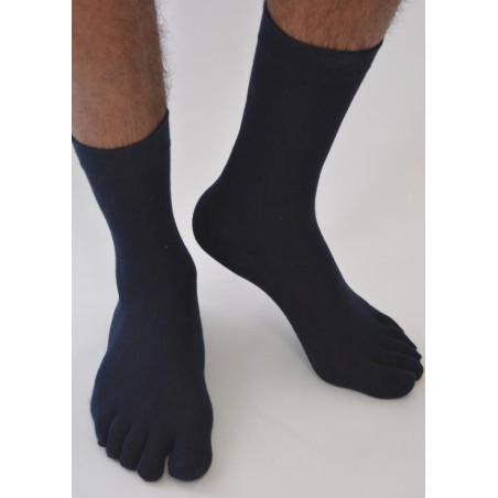 Chaussettes 5 doigts unies Homme