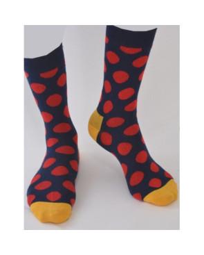 Chaussettes Gros Pois bicolores