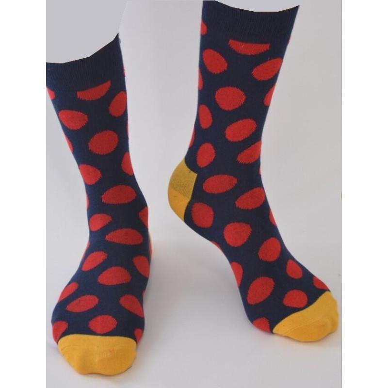 Chaussettes Gros Pois bicolores