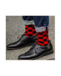 Chaussettes tendance Carreaux Bi colore
