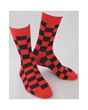  Chaussettes tendance Carreaux Bi colore