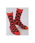 Chaussettes tendance Carreaux Bi colore