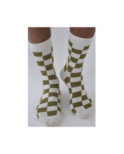 Chaussettes tendance Carreaux Bi colore