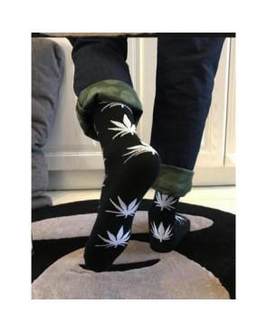 chaussettes feuilles de cannabis