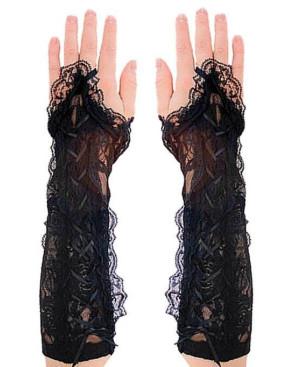 Mitaines Dentelle de cabaret frou frou