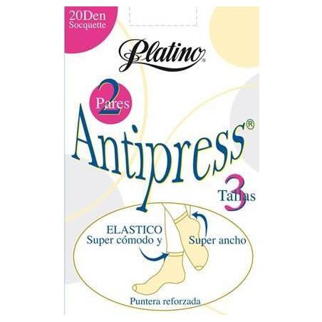 Socquette Anti Press 20 Platino