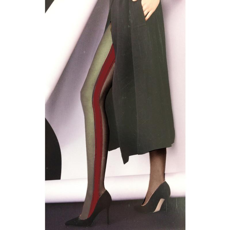 Collant Rayures Sport Erika Platino
