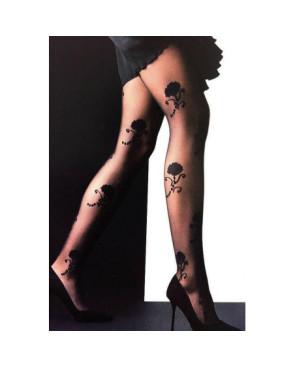 Collant Edda Pivoines Platino