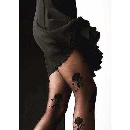 Collant Edda Pivoines Platino