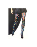Collant Edith Bouquet fleuri Platino