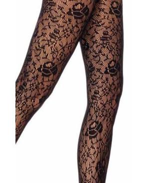 Collant jolies roses Dentelle Voilà