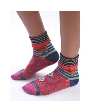 Chaussettes Dube et Drino Ancre Fleuri