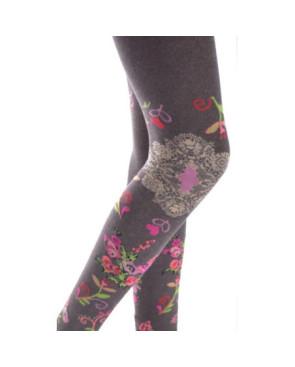 Collant Fil de joie Pistache Fleuri