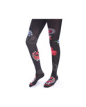 Collant Fil de joie Motif Cachemire Fleuri