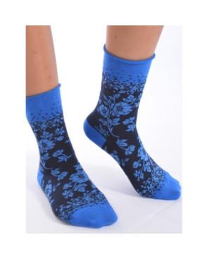 Chaussettes Bords roulés Fleurs