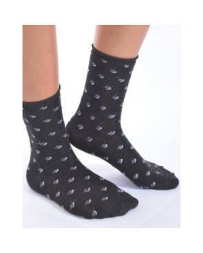 Cahussettes Bord roulé Voilà ecailles lurex