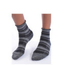 Chaussettes bords roulés lurex Prince de Galles