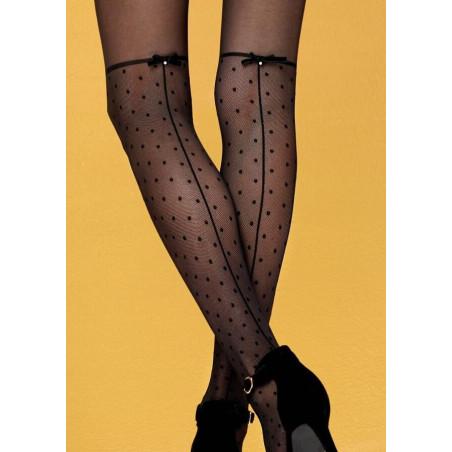 Collant plumetis couture chic Omero