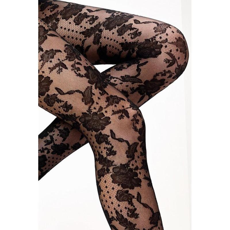 Collant dentelle Plumetis Omero