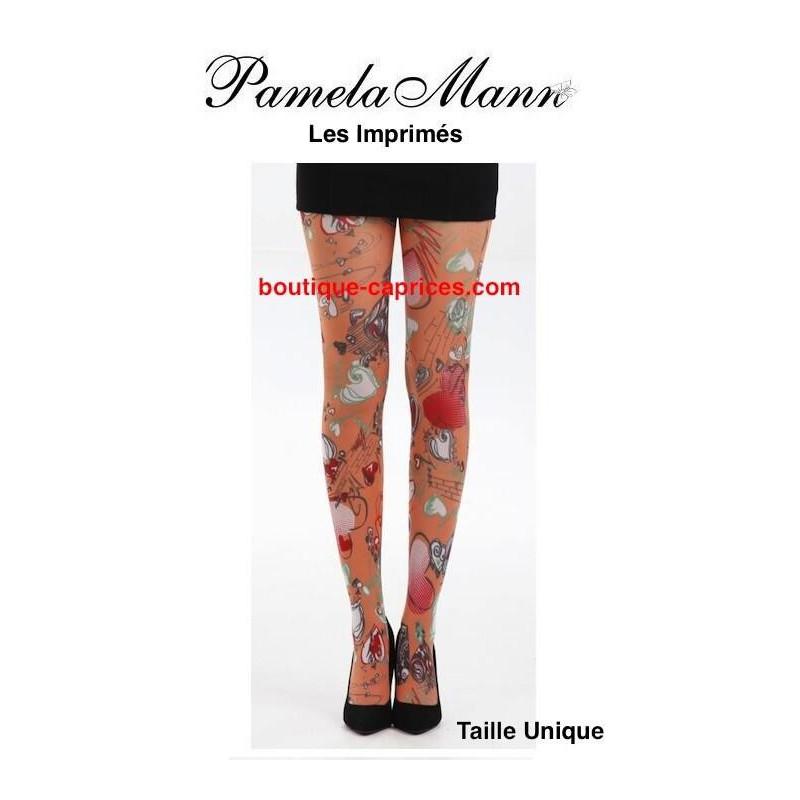 Collant Doodle Hearts Pamela Mann