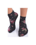 Socquettes Lycra imprimées fleurs chics Voilà