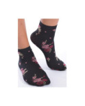 Socquettes Lycra imprimées fleurs chics Voilà