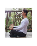 Chaussettes de yoga unisex coton bouclette