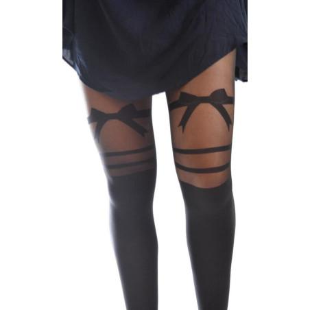 Collant opaque cuissarde Laçage élégant Voilà