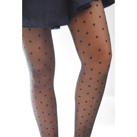 Collant Plumetis pois moyen
