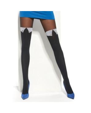 Collant chic cuissarde Col Blanc Adrian