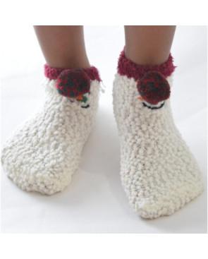 Chausson polaire Bonhomme de neige