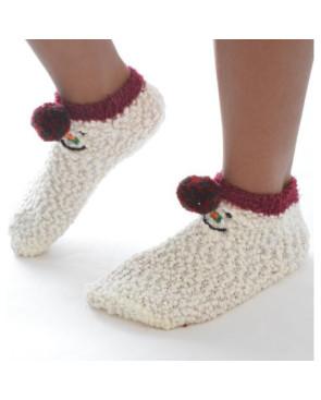 Chausson polaire Bonhomme de neige